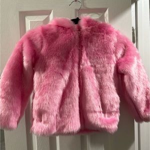 Pink fuzzy jacket